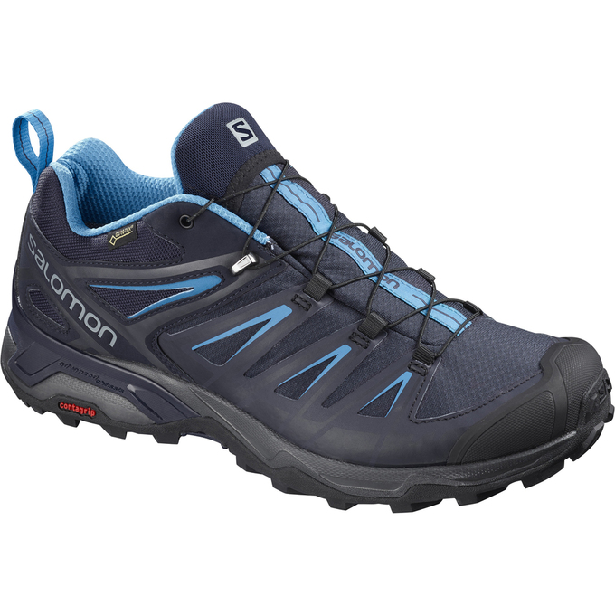 Zapatillas Trekking Salomon Hombre Negras / Azules - Salomon Argentina X ULTRA 3 GTX® ,648901-QUM